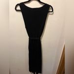 Maeve  Mayer midi faux wrap dress black sz medium‎ Photo 6