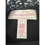 Oscar de la Renta Camisole Nightgown XL Black Embroidery Lace Dress Y2K Babydoll Photo 8
