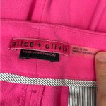 Alice + Olivia  pink Pompey pleated front high waisted wide leg trousers pants 6 Photo 8