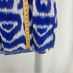 H&M  Cotton Tunic Dress Abstract Womens XL Blue Photo 3