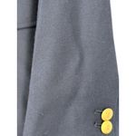 J CREW 10 School Boy Blazer Navy Gold 2 button Wool Stretch Single Breasted Blue Photo 2