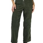 House of Harlow 1960 Cotton Blend Corduroy Straight Leg Pant Olive • Sz 6 Photo 1