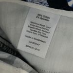 Talbots Women Sz 6 Navy Blue White Blue Beach Umbrella Print Shorts Photo 3