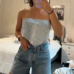 Forever 21 Blue Scarf Top Photo 2