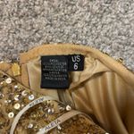 Aleta Prom Dress Gold Size 6 Photo 4
