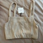 ZARA Beige Crop Top Photo 0