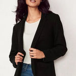 LC Lauren Conrad | Black Cozy Open-Front Knit Blazer | Photo 0