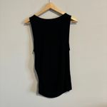 Michael Stars Black Sleeveless Drape Top Photo 3