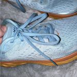 Hoka Clifton 8 Running Shoe Multicolor Tennis Shoe Size 11B Blue & Orange Photo 4