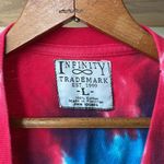 Vintage Oversized Tie Dye 100% Heavyweight Cotton Camp Tee Shirt Size Large Pink Photo 3