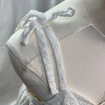 Selfie Juniors White Eyelet Dress Large Cotton Sleeveless Cute Summer Graduation Photo 5