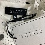 1. State Polka dot ruffled one shoulder blouse by , NWT small black white chiffon Photo 8