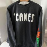 Miami Hurricanes oversized Medium crewneck sweatshirt fit. Brand new. Gray Photo 0