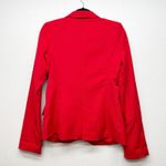 Ambiance Red Blazer Womens Small Single Breasted Holiday Christmas Office Career Photo 5