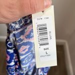 Tash + Sophie Maxi Dress L NWT Puff Sleeve Boho Print Smocked Waist Cottagecore Blue Size L Photo 4