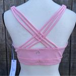 Southern Tide New Womens XL Sports Bra Pink Striped Nessa Skip Strappy Back Photo 2