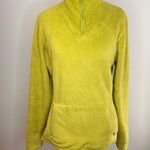 The North Face  Florescent Yellow Green Zip Pullover Size Medium Photo 1