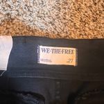 We The Free  Bella Moto Mid Rise Skinny‎ Jeans Black Zipper Detail Size 27 Photo 2