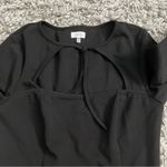 Tobi  front tie front cut out bodycon long sleeve mini dress size medium Photo 1