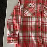 Simply Southern Pink/White/Beige Flannel Shirt Photo 1