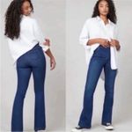 Spanx Midnight Shade Pull On Flare Jeans Sz.L Photo 5