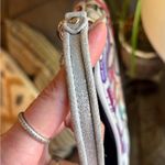 Coach Authentic 1941 POPPY shimmery Leather/thick Cotton zip closure wristlet Photo 5