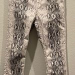 ZARA Snake Print High Rise Black White Jeans Photo 0