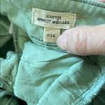 Madewell  The Curvy Emmett Wide-Leg Crop Pant Welt Pocket Edition Green 26P Photo 4