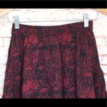 Abercrombie & Fitch  Burgundy & Black Skater Skirt Photo 1