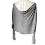 Elan Slouchy Dolman Batwing Waffle Knit Top, Sz L Photo 3