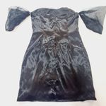 MORE TO COME Karina Puff Sleeve Dress in Black Medium Photo 10