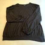 1. State Womens Black Bubble Crewneck Top Size 2X Photo 1