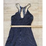 Anthropologie ‎ HD in Paris Harbor CropWide Leg Jumpsuit Cupro Navy Size 12 Photo 1