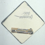 Vintage Patriotic Star Ceramic Enamel Boho Brooch Pin Red Photo 2