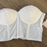 Super down White Lace Corset Photo 0