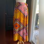 Vibrant Funky Colorful Patchwork Festival Wrap Skirt Pink Size M Photo 1