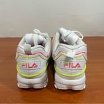 FILA  Women’s Disrupter II Contrast Piping White Pink Yellow Shoe Size 6 #991 Photo 3