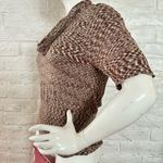 Apt. 9  Short Sleeve brown Sparkle Cowl Neck Sweater Size L Photo 7