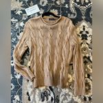 Ralph Lauren Polo  Women's SP Beige Cable-Knit Pullover Sweater Photo 1