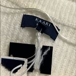 Kaari Blue  3X women’s curvy ruffle hem long sleeve ivory sweater soft plus NWT Photo 6