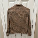 BKE  Buckle lightweight cheetah animal print jacket size XS tan brown Photo 2