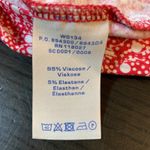 Boden floral drapes neck long sleeve top 00s retro romantic cottagecore chic 6 Red Photo 3