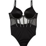 Victoria's Secret Victoria’s Secret Black Subtle Shine Push Up Teddy One Piece Womens XS Photo 8