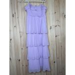 Lulus NWT  Always Remarkable Lavender Pleated Off-the-Shoulder Maxi Dress Sz XL Photo 1