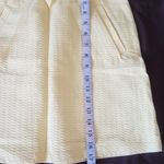 The Limited  Womens Skirt Textured Sz 0 Yellow Pastel Mini Pockets Spring Easter Photo 11