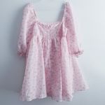 Altar'd State  Chiffon Lined Stephanie Floral Eyelet Mini Dress Photo 7