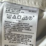 Old Navy  Blue Striped Linen Rayon Chino Short Women's Size 6 s Preppy Beachwear Photo 4