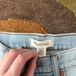 Madewell Mid Rise Classic Straight Leg Jeans Distressed Light Wash Size 26 Waist Photo 2