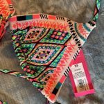 Xhilaration Bikini triangle top ONLY XS Aztec pattern sting Photo 2