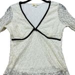 Womens Mesh Lace Velvet Babydoll Top Long Sleeve Y2K WhimsiGoth Size Medium Black Photo 1